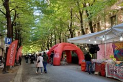 Viale XX Settembre durante le Fiere d'Ottobre